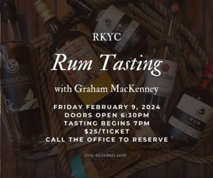 RKYC Rum Tasting
